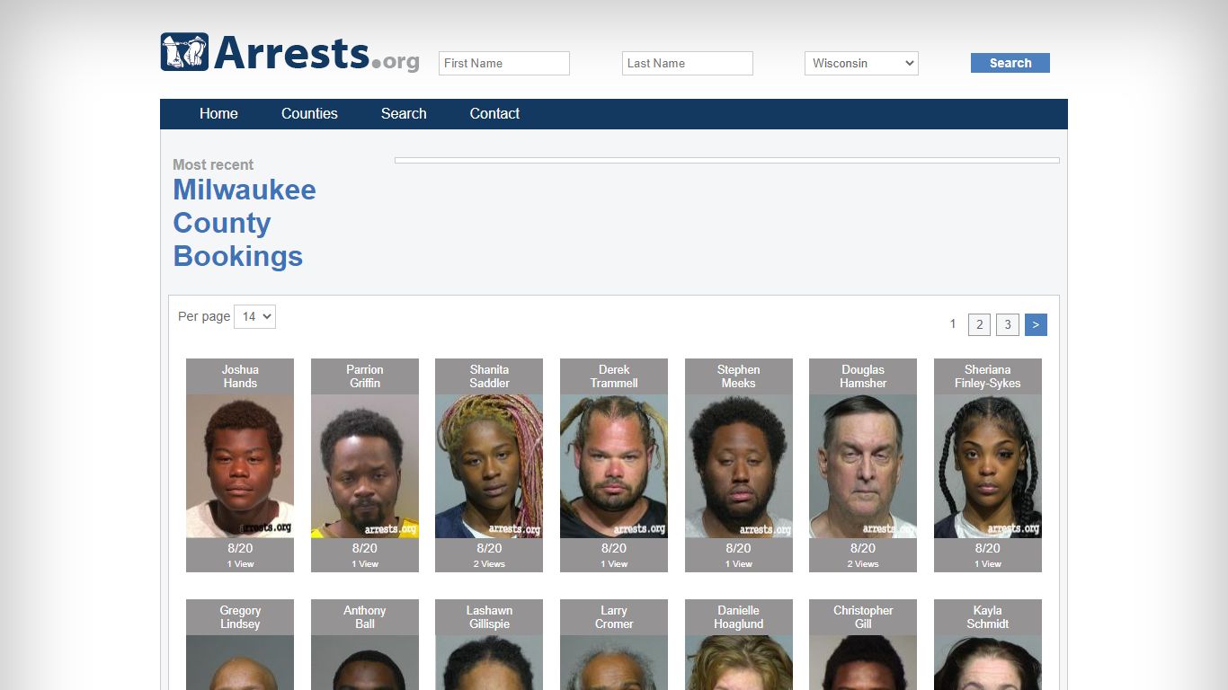 Milwaukee County Arrests and Inmate Search